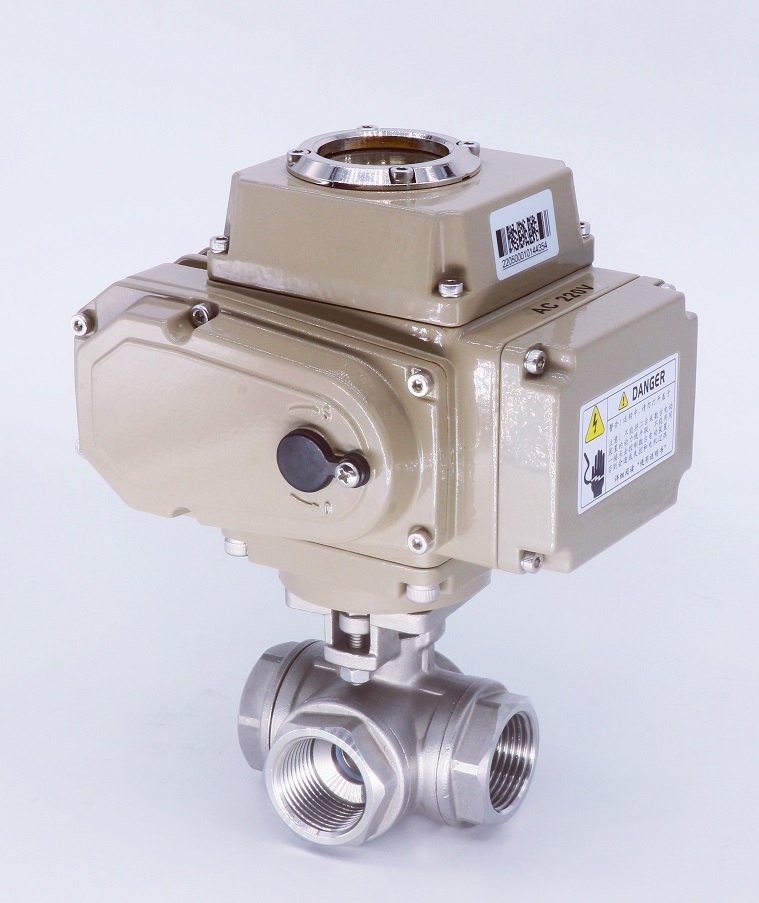 電動三通球閥Q915F